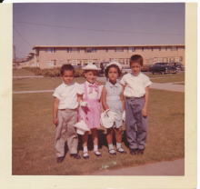 Barbara Carrasco Family Photograph with Siblings